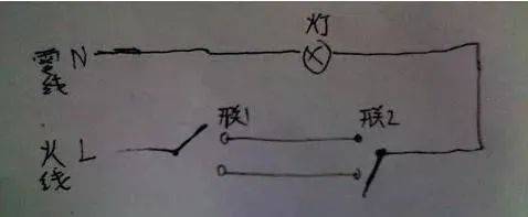 一灯单控；双控；三控；四控的实物接线图解