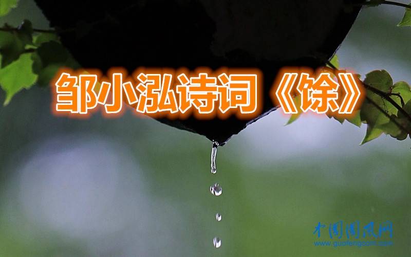 邹小泓诗词《馀》
