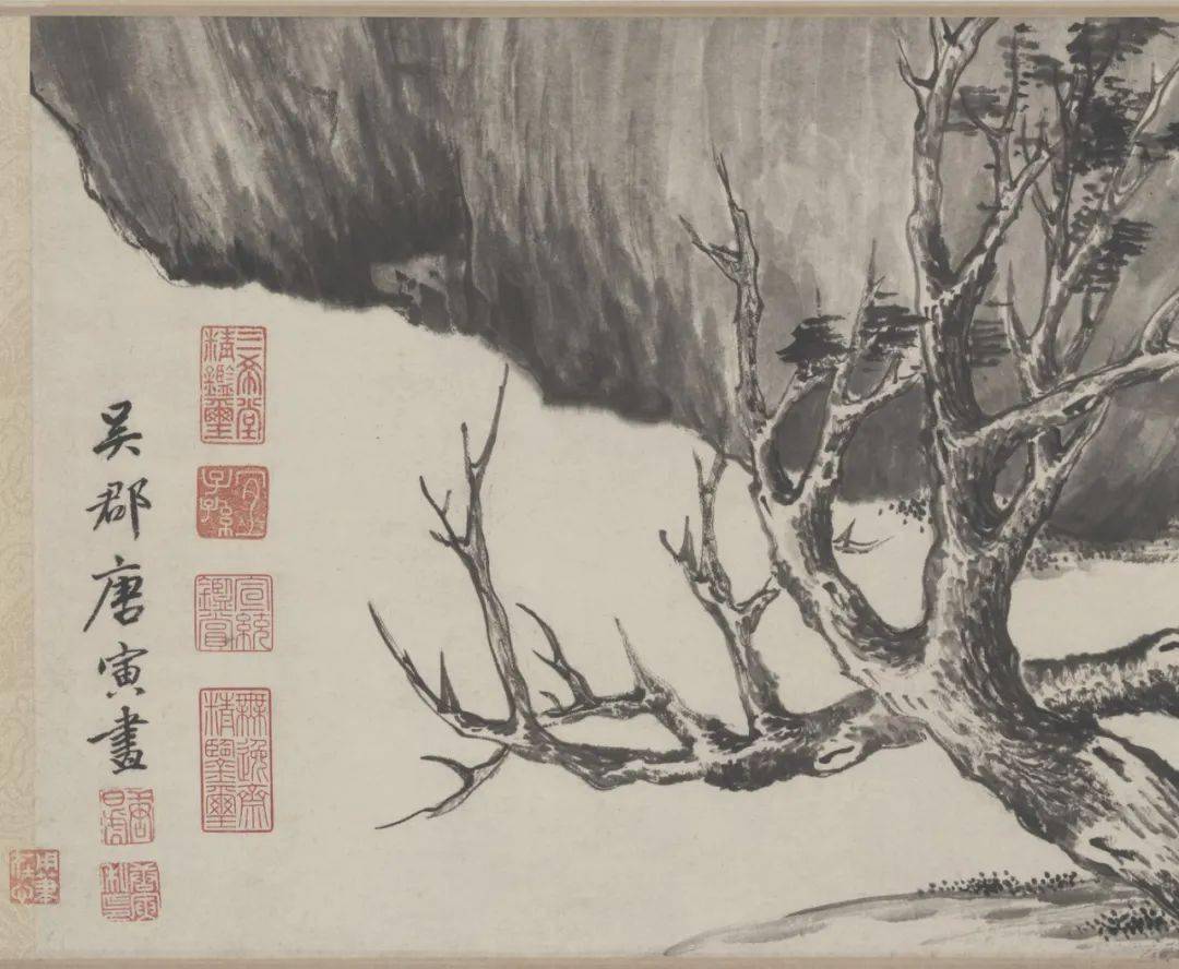 唐伯虎白描人物<strong></p>
<p>伯虎币</strong>，线条太美啦！