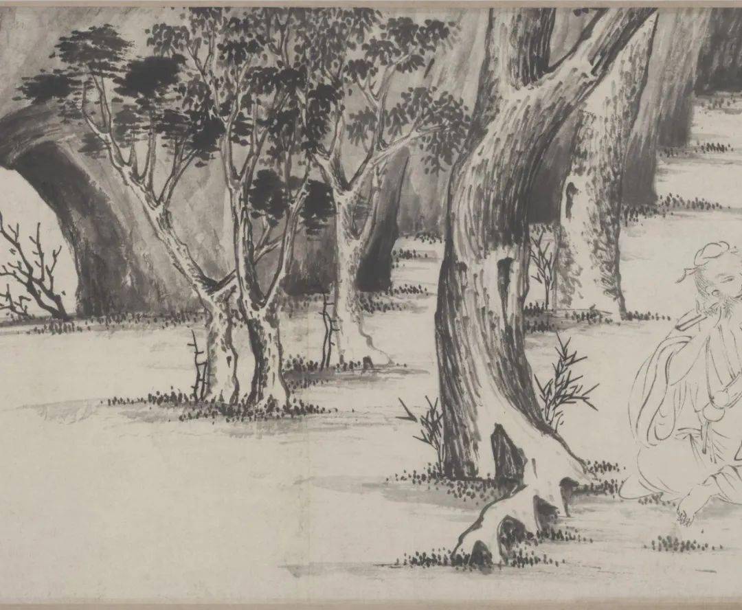 唐伯虎白描人物<strong></p>
<p>伯虎币</strong>，线条太美啦！