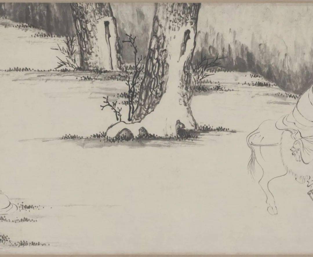 唐伯虎白描人物<strong></p>
<p>伯虎币</strong>，线条太美啦！