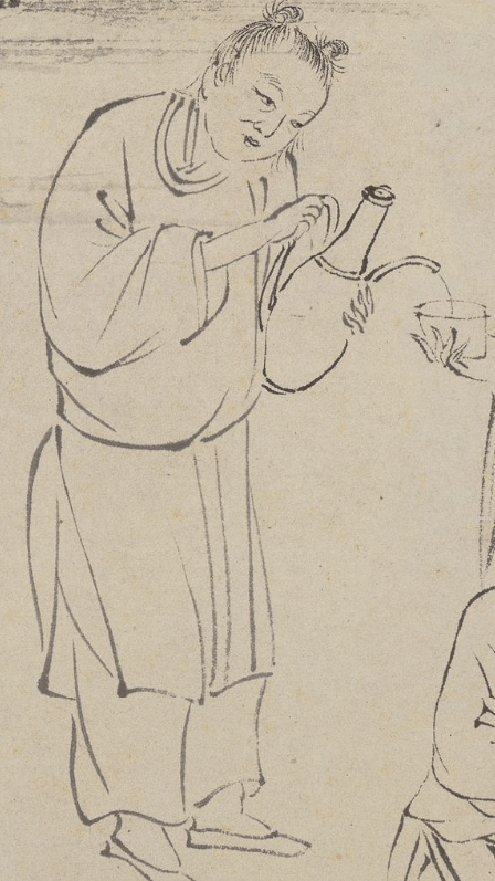 唐伯虎白描人物<strong></p>
<p>伯虎币</strong>，线条太美啦！