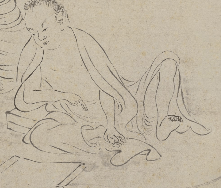 唐伯虎白描人物<strong></p>
<p>伯虎币</strong>，线条太美啦！