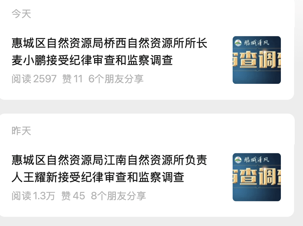 连续两天<strong></p>
<p>好的理财</strong>，惠州一地一所长、一所负责人被查！