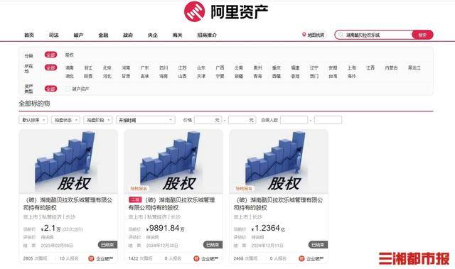 起拍价从1亿降至1元<strong></p>
<p>理财5万</strong>，湖南酷贝拉旗下股权2.1万元被拍走
