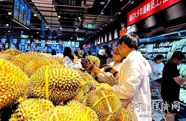 榴莲卖出1吨多<strong></p>
<p>在线理财</strong>！永辉河北首家胖东来调改店开业首日销售额同比增10倍