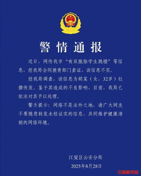 双胞胎因未完成暑假作业跳楼？武汉警方通报：信息不实<strong></p>
<p>民生银行理财</strong>！