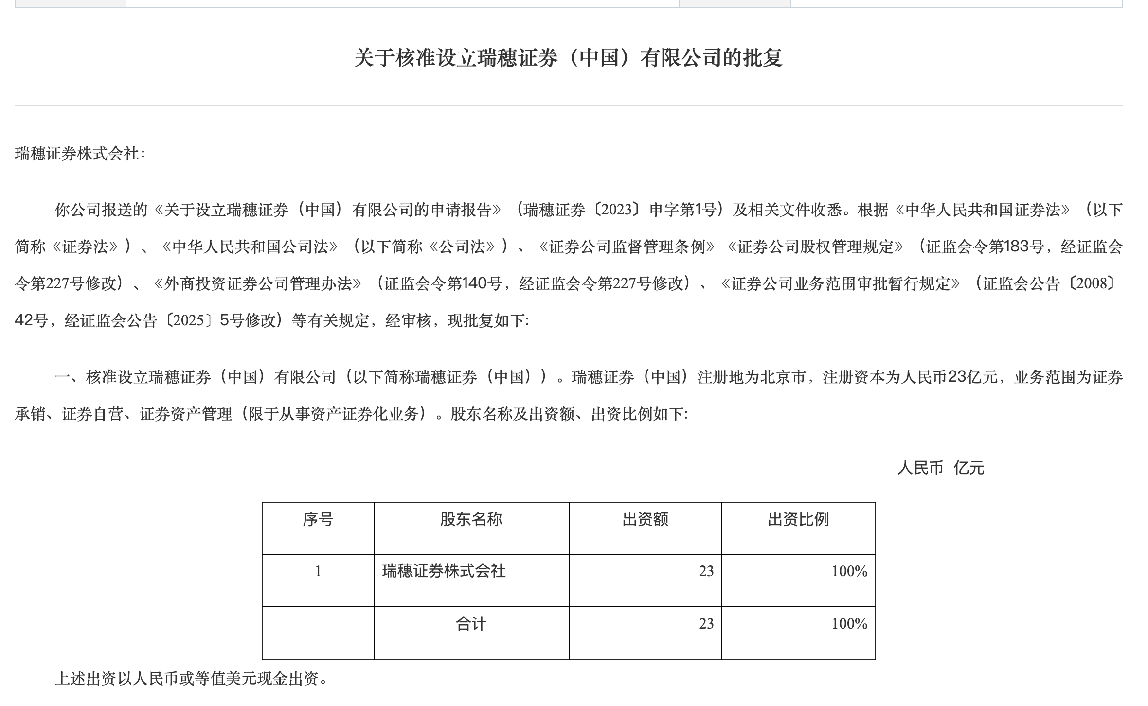 刚刚<strong></p>
<p>理财金融</strong>，证监会核准设立，外资独资券商再增1家