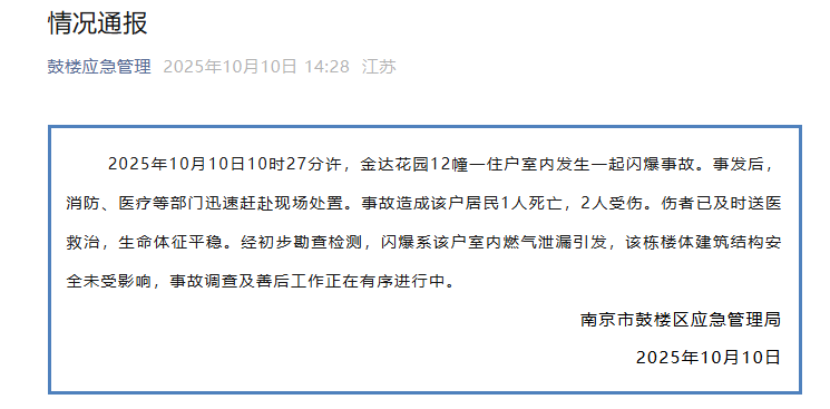 突发!一店铺发生闪爆事故<strong></p>
<p>理财教程</strong>,致1死1伤